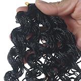 Mayloss 8Packs Long Wavy Thin ZiZi Box Braids Crochet Twisted Hair 28inch Curly Micro ZIZI Box Braid Twist Synthetic Crochet Hair Extensions Wave Micro Afro Small 3S Box Braids for Women (1)