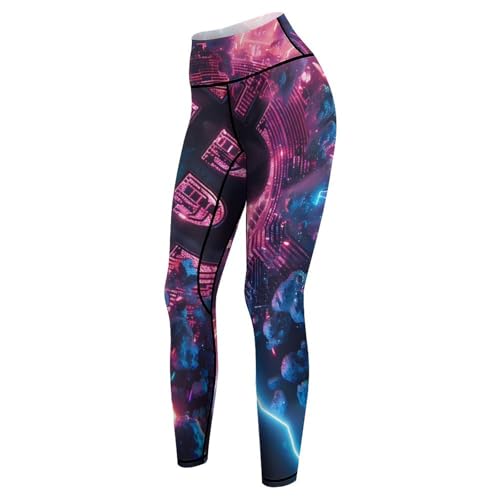 Electric Bitcoin Women's Yoga Pants High Waisted Leggings Casual Sweatpants Joggers Pants for Gym Workout - Image 5
