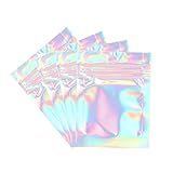 GOOHOCHY 100個 アルミパン アルミ袋 ポーチバッグ 保冷ポーチ 柿渋ハッスイ米袋 アルミホイル グラインダー タバコ ラミジップ 窓付きジップ袋 プラスチック キッチン収納 保冷バッグ