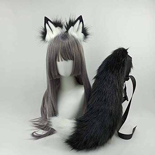 Bandeaux de tête mignon queue de loup pour vos soirées déguisées - 3