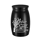 3 Inches Small Urn for Ashes Tree of Life Aluminum Mini Urn for Ashes Cremation Keepsake for Human A