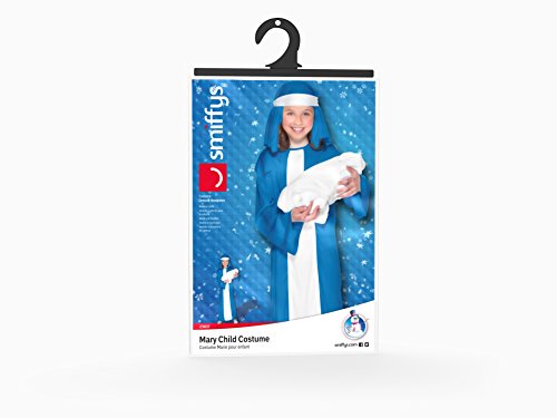 Smiffy's-Smiffys Costume bimba Maria, Azzurro, con...