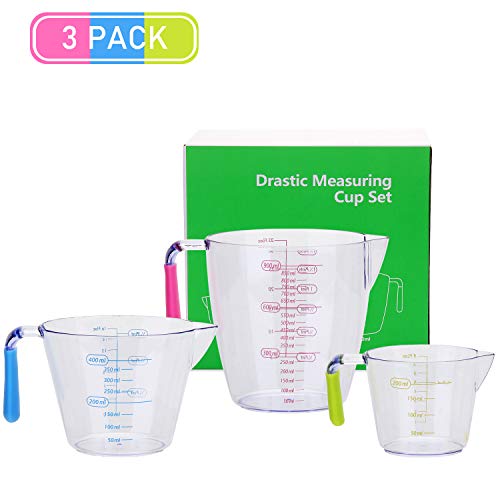 Caraffa Graduata 10 Misurini Graduati In Plastica Trasparente Con Coperchio Bianco Caraffa Graduata 1 Litro