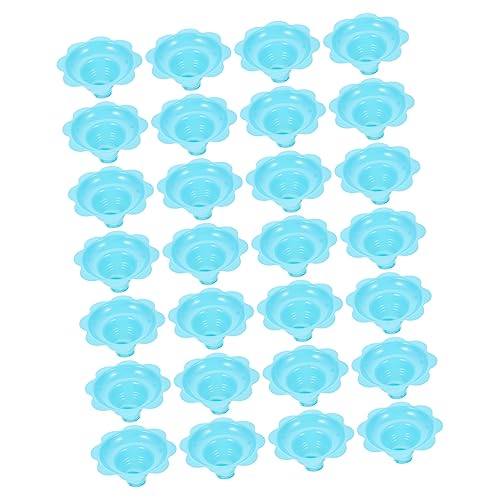 Zerodeko 50pcs Snow Cone Appetizer Cups Flower Bump Ahead Spoon Snowie Shaved Ice Machine Shave Ice Cups Puddings Cups Mousse Cups Ice Cream Cone Holder Dessert The Pet Candy Plate Portable