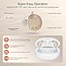 Hearing Aids, Invisible Rechargeable Digital Hearing Aids for Seniors with 16-Channel Sound Processing Noise Cancelling OTC Auto-On/Off (Beige)