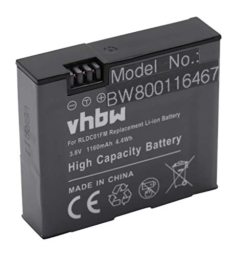 vhbw Li-Ion batería 1160mAh (3.8V) para cámara de vídeo videocámara Xiaomi MiJia Mini 4K
