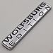 2X Wolfsburg Edition Emblem Badge Exterior Performance Trim Decal for VW Audi Skoda Fender Side Trunk Inner Front Window