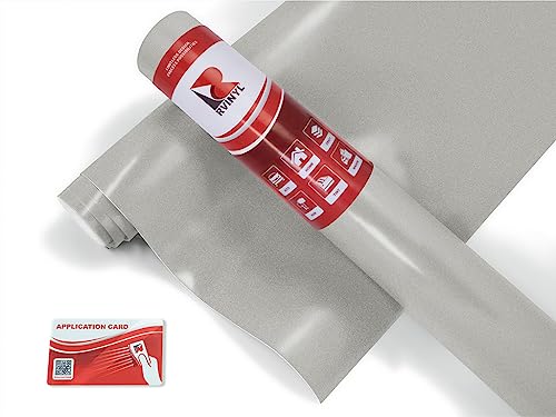 Image of Avery SW900 805-M Satin Silver Metallic Supreme Wrapping Film Vinyl Vehicle Car Wrap Sheet Roll - (12" x 60" w/Application Card)