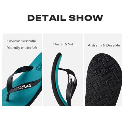 Mens Sandals & Flip flops for Men - Non-Slip Sandals Men Summer Slippers Beach Casual Thin Strap for Men Footwear - Thong Flats for Men3