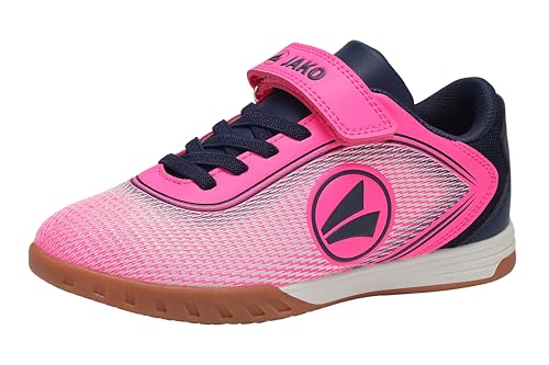 JAKO - Jako Unisex Kinder J-SI Course Ev Fussballschuh, Neon Pink Dk Navy, 32 EU