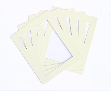 Frame Company Pack of 10 Ivory Mounts, 7x5 for 6x4