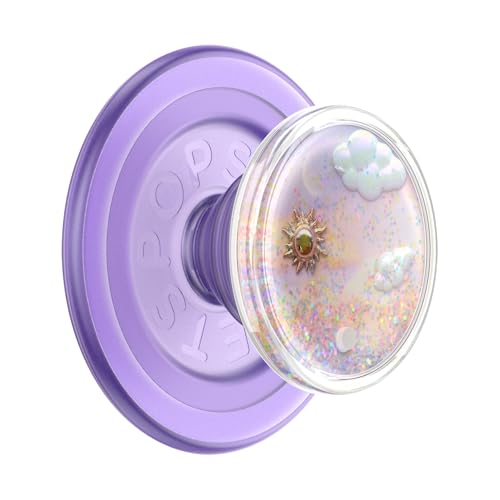 Image of PopSockets Tidepool Phone Grip with Expanding Kickstand, Compatible with MagSafe, Magnetic Ring for iPhone and Android Included, Phone Holder, Wireless Charging Compatible - Tidepool Dreamy Whirl
