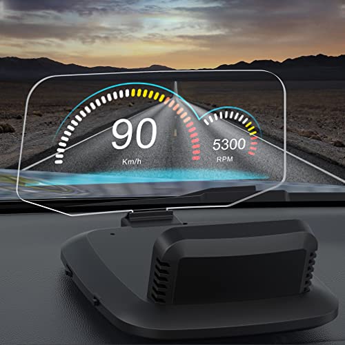 XRC TECH C1 HD Projeção de Navegação HUD OBD2+ GPS Conexão Bluetooth Auto Head Up Display Overpeed/RPM/Peças de Carro de Aviso de Voltagem/Várias Interfaces Acessórios de Carro na Tela