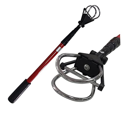 HANABASS 6 Inch Retractable Golf Ball Picker Tool Long Reach Grabber 5-Section Telescopic Pond Ball