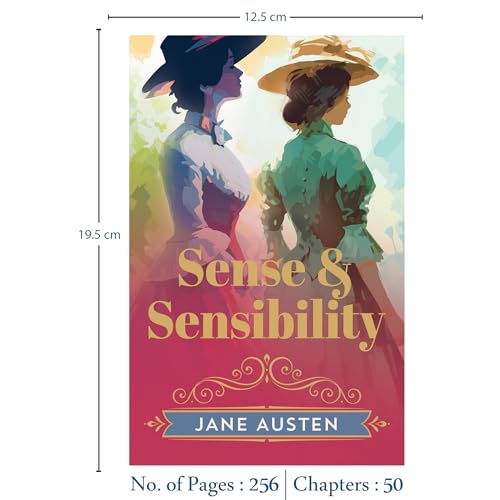 Image of Sense and Sensibility by Jane Austen | Classic Literature | Unabridged & Complete (256 Pages) | Paperback Edition with Premium Cover | Fiction Novel for Readers of All Ages (Classic Novels)