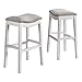 Alaterre Furniture Williston White Wood Bar Height Stool - Set of 2