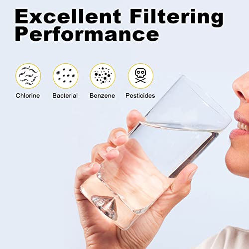 Filtre à eau pour réfrigérateur anti odeur et calcaire compatible WF - 3