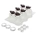 Tablecraft Clear Polypropylene Salad Dressing Dispenser Set - 20 5/8