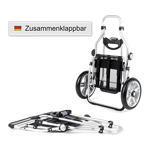 ANDERSEN Einkaufstrolley - Royal Shopper Lotta blau 46 L Einkaufswagen,funktional,langlebig, Aluminium, klappbar, Kugellagerad – Bild 5