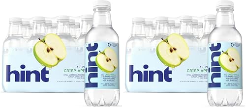 Image of Hint Fruit-Infused Bottled Water, Crisp Apple - Sugar Free Flavored Water with Zero Calories, Naturally Flavored, and No Artificial Sweeteners - 16 Fl Oz (Pack of 24)
