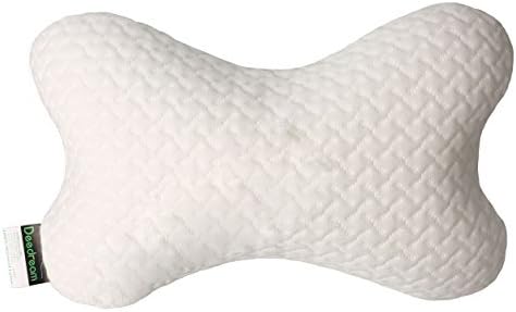 Latex Lumbar Support Pillow, Car/Office Chair Lower Back Cushion, Great Brace to Relieve Back Pain - Adjustable Strap, Breathable Soft & Firm Pad with Waterproof Cover White (White-2)