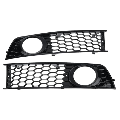 Grilles antibrouillard Audi A4 B6 pare-chocs avant 8E0807681 8E0807682 nid d'abeille - 4