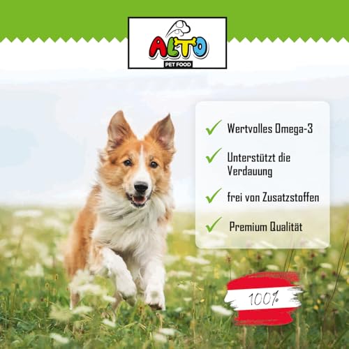 ALTO Getrockneter Rinderpansen für Hunde 400g - 15cm Stücke – Natürlicher Rinder-Pansen für Welpen, kleine und große Hunde - Hergestellt in Österreich