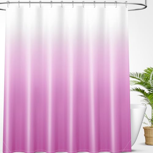 OLANLY Luxury Shower Curtain Set 72x72, Waterproof and Washable, 12 Hooks