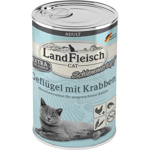 Produktbild von Landfleisch LaFl. Cat Topf Gefl+Krabb. 400gD