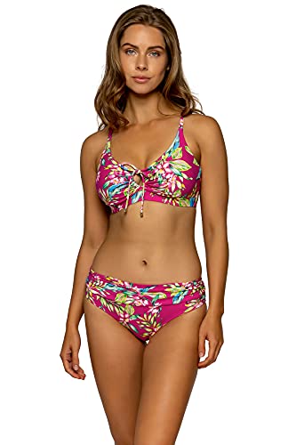Sunsets Kauai Keyhole Swim Top, Orchid Oasis, 32E/30F/28G miniatura 3