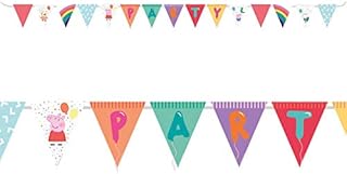 Amscan 9906336 - Officially Licensed Peppa Pig Party Pennant Banner - 4m