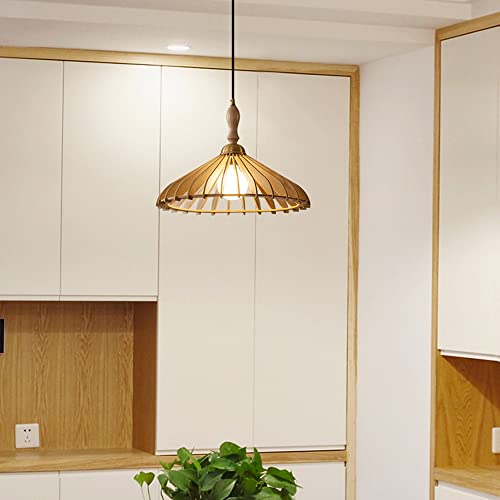 Lustre de plafond en bois suspension luminaire salle à manger chambre auberge