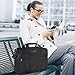 EMPSIGN Laptop Tasche 17 Zoll Laptoptasche für Herren Damen, Wasserdicht Erweiterbare Bussiness Aktentasche Notebooktasche Tablet Tasche Schulter Umhängetasche-Schwarz