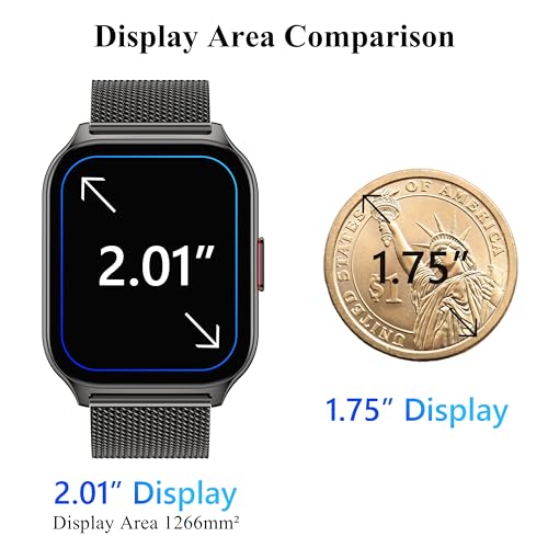 Popglory P95 Smart Watch Answer/Make Calls, 2.01'' Smartwatch With Ai Voice Control thumb #1