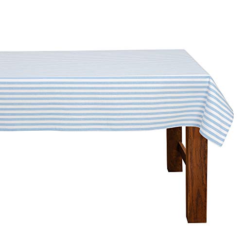 FILU Nappe 100 x 140 cm à rayures bleu clair/blanc (couleur et taille au choix)