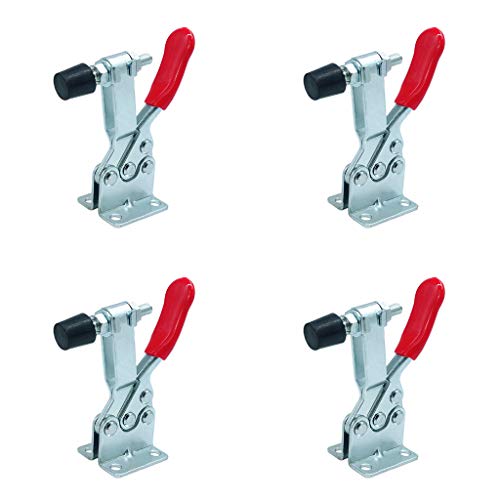 Abrazadera vertical de liberación rápida de 100 kg con punta de presión de goma, adecuada para uso industrial