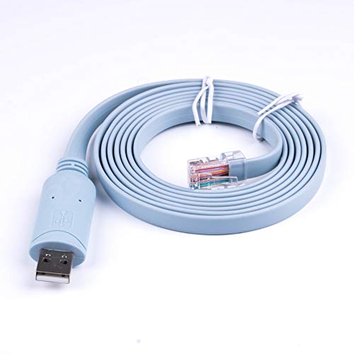 USB CR\[[I[o[P[uV^CvC USB to RJ45 6FT 12FTFTDI`bv́AUSBDB9 + 72-3383-01ɒuAWindows 10A8A7AVistaAMACALinux RS232ɑΉ (180