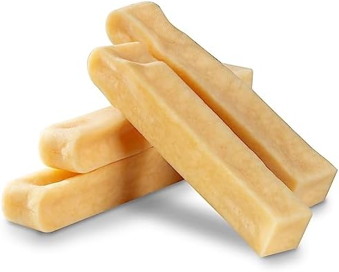 WOW BITES Premium Kaukäse für Hunde - Käsestangen - (140 g, 4er Pack, S) | Natürliche Käseknochen für Hunde - Langer Kauspaß - Kauartikel für kleine Hunde (3-5 kg)