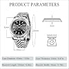 Pagani Design Watches for Men NH35 Movement Automatic Watch, Sapphire Glass 316L Stainless Steel Homage Watch, Fluted Bezel 100M Water Resistant Luminous Calendar