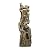 Alpine Corporation TVH156 Outdoor Floor Cascading Tree Trunk Water Fountain with LED Lights, Waterfall with Lights, 79", Brown
