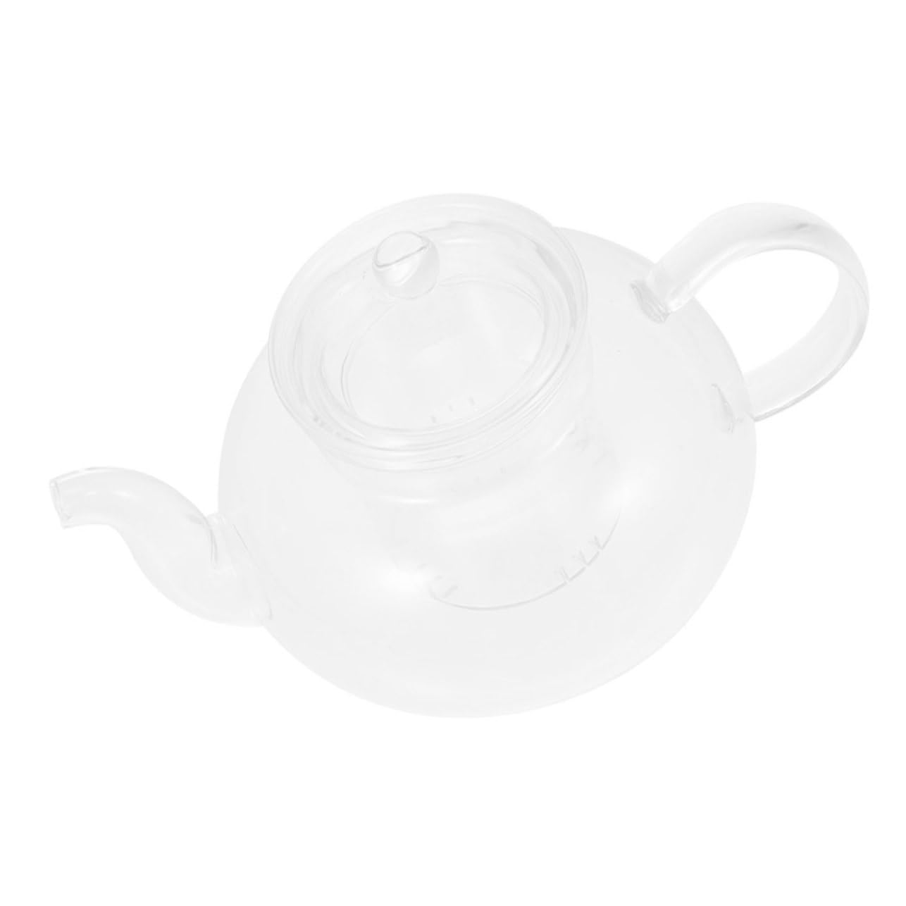 IMIKEYA 2pezzi Teiera Borosilicato Trasparente Con Filtro Riutilizzabile Per Tè Sfuso e Tisane Facile Da Pulire e Maneggiare Per Pausa Rilassante