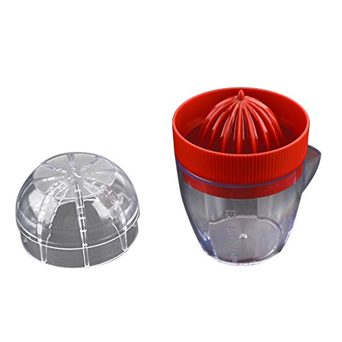 Espremedor de frutas laranja manual e mini copo de limão e cítrico portátil de plástico