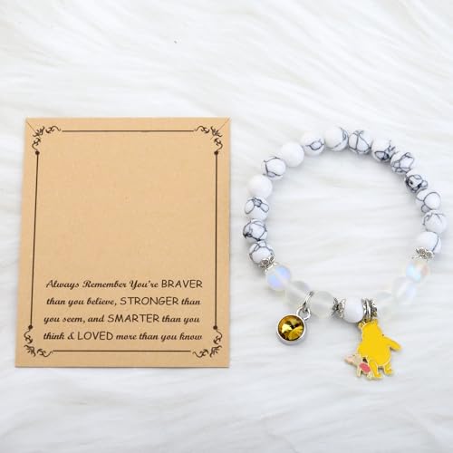 FUSTMW Bear Friendship Gifts Bear Bracelet Cartoon Lover Gifts Bear And Friend Gift Inspirational Friend Gift3