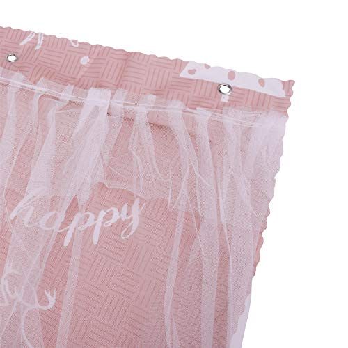 Bettvorhang Hochbett Etagenbett Betthimmel Schlafsaal Studentenwohnheim Bettzelt Bettumrandung mit Organza Privatsphäre Verdunkelung Vorhang Kinderzimmer Kinderbett Spielzelt Schlafzelt 2 x 1.35 m