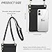 Energather Cell Phone Purse, PU Leather Phone Bag Cell Phone Wallet for Women and Girls, Crossbody Phone Purse for Shopping (black)