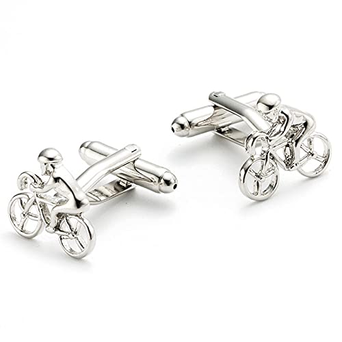 DingDingJunWanMotorcycle Cufflinks, Sports Bike Design H&igh Quality Brass Material Men's Cufflinks Personalized cufflinks