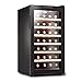 Biurowy inteligentny chłodziarka do wina profesjonalna chłodziarka do wina o pojemności 28 litrów chłodziarka do przechowywania wina dostosowuje się do wszelkiego rodzaju przechowywania wina (kolor: Czarny, rozmiar: 46 * 52,5 * 73 cm)