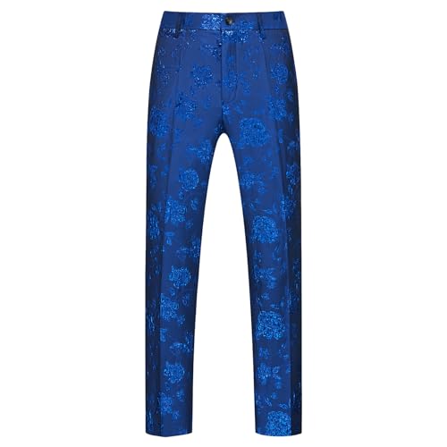 Rogers & Morris Tuxedo for Men Slim fit 2 Piece Suits Set for Prom Large Floral Patterm Suit Jacket Pants4