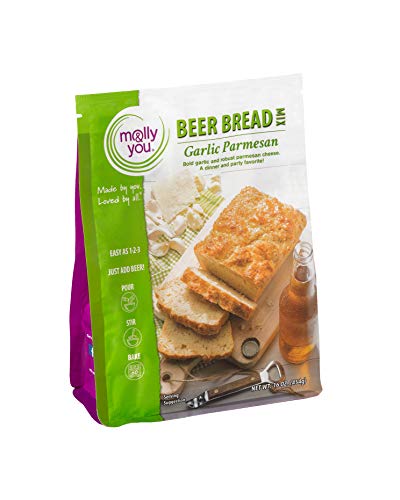 molly&drew Beer Bread Mix (16.00 Ounce) Garlic Parmesan