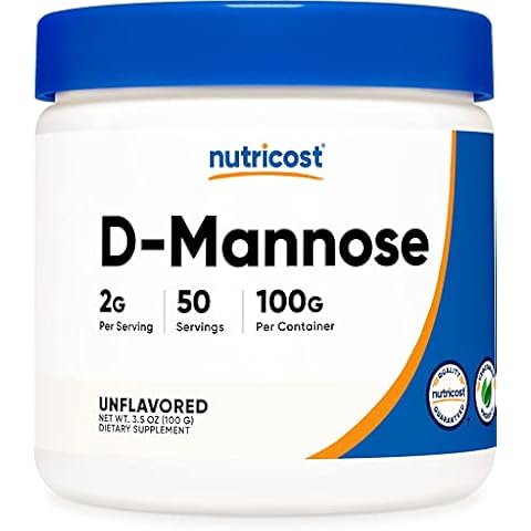 Nutricost D-Mannose Powder 100 Grams (50 Servings) - Non-GMO and Gluten Free Cover